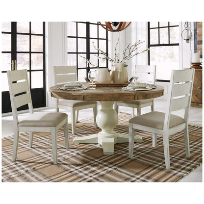 Grindleburg Dining Table and 4 Chairs Ash-D754D2