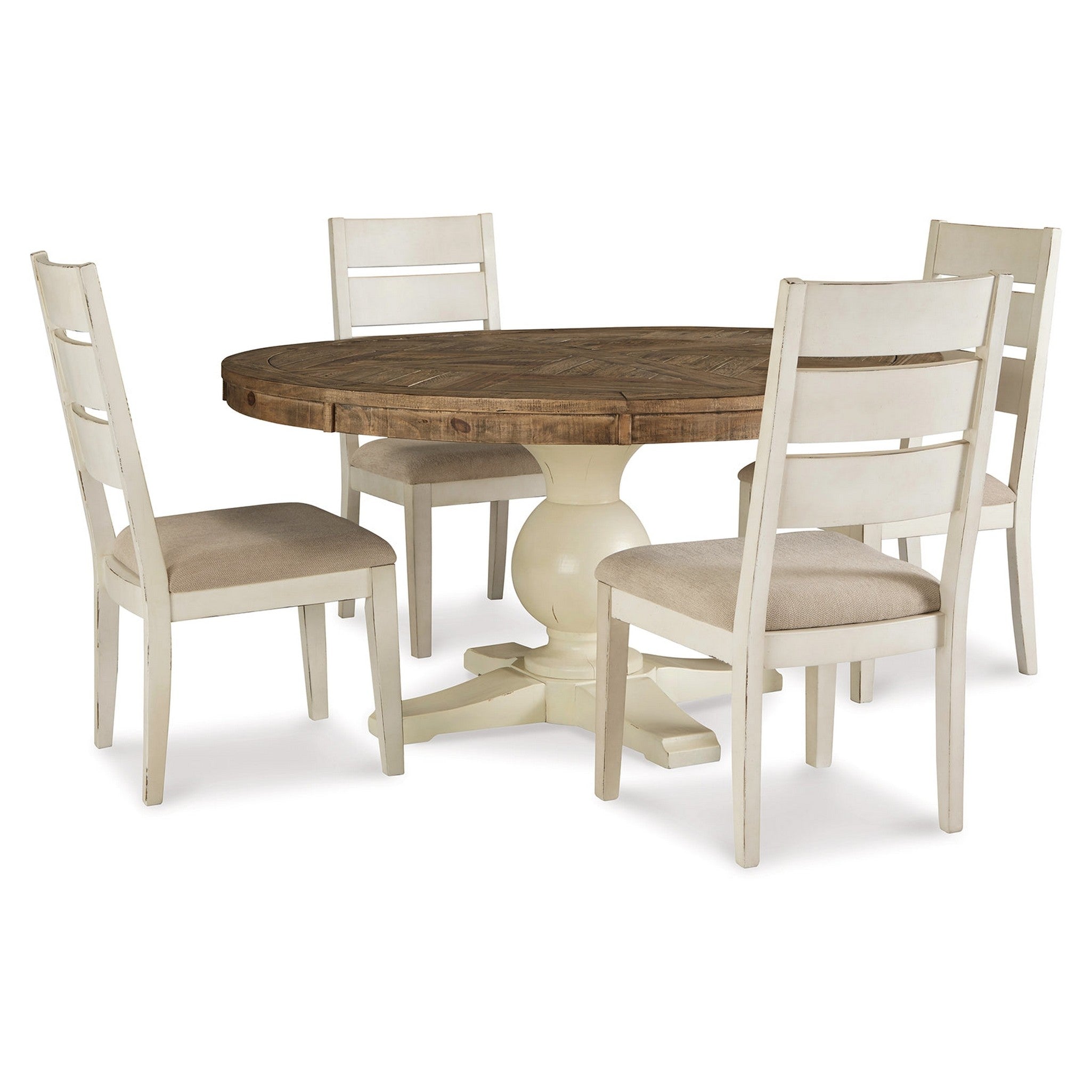 Grindleburg Dining Table and 4 Chairs Ash-D754D2