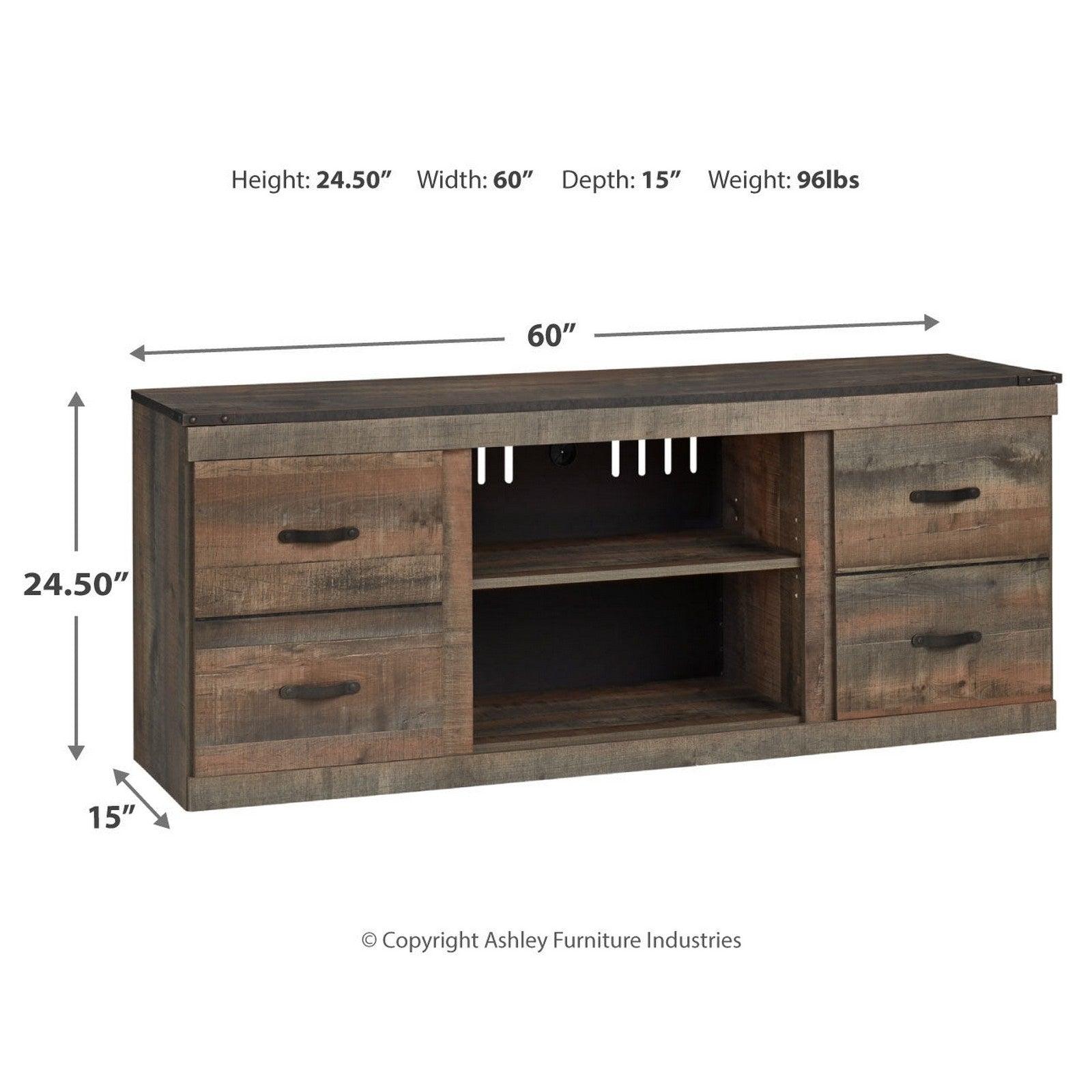 Trinell 60&quot; TV Stand Ash-EW0446-268