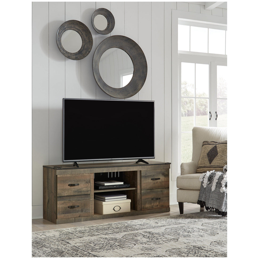 Trinell 60&quot; TV Stand Ash-EW0446-268