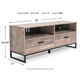 Neilsville 59" TV Stand Ash-EW2320-268