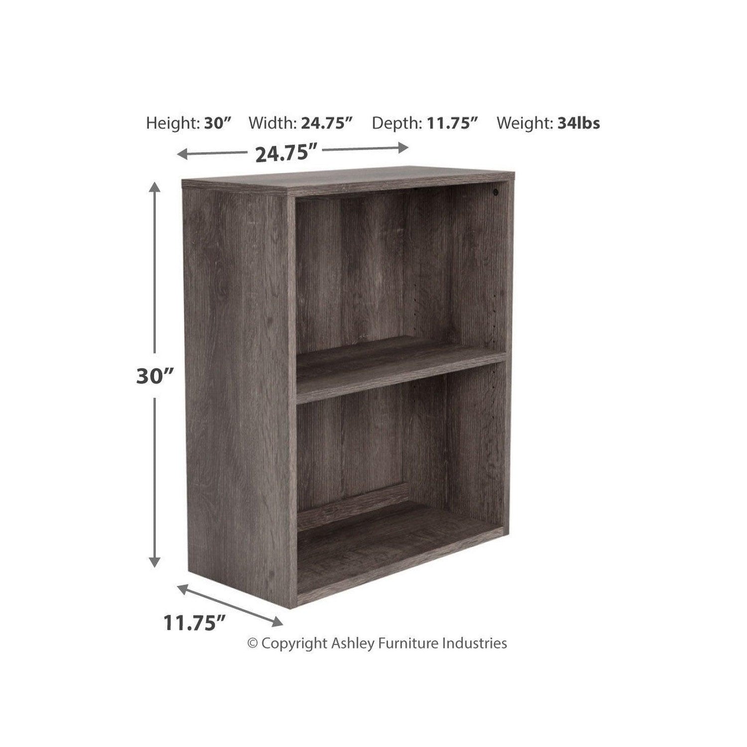 Arlenbry 30&quot; Bookcase Ash-H275-15