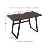 Camiburg 47" Home Office Desk Ash-H283-10