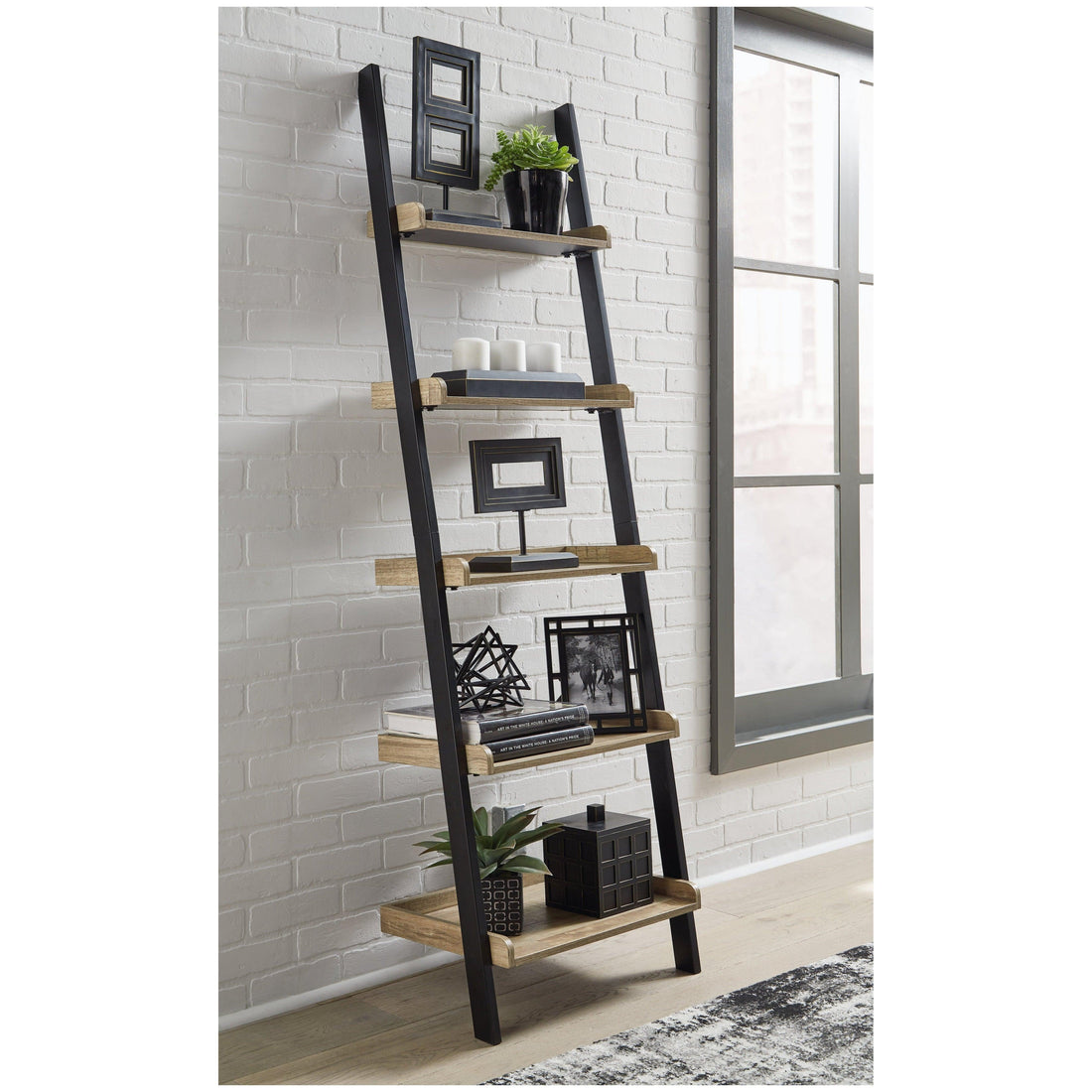 Gerdanet 74&quot; Bookcase Ash-H320-18
