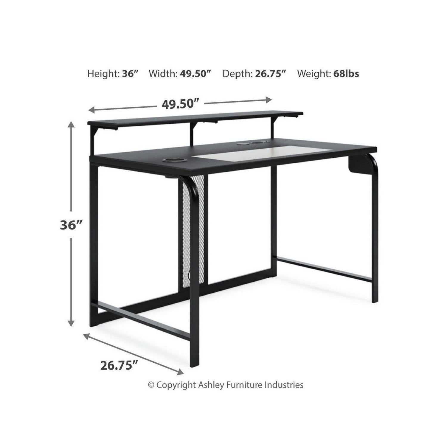 Lynxtyn 48&quot; Home Office Desk Ash-H400-110