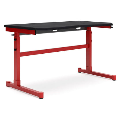 Lynxtyn Adjustable Height Home Office Desk Ash-H400-411