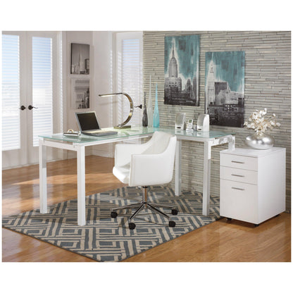 Baraga Home Office L-Desk Ash-H410-24