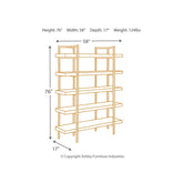 Starmore 76" Bookcase Ash-H633-70