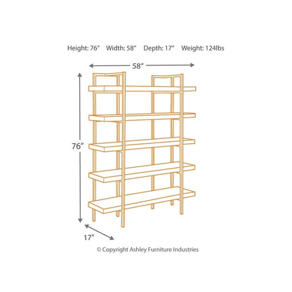 Starmore 76&quot; Bookcase Ash-H633-70