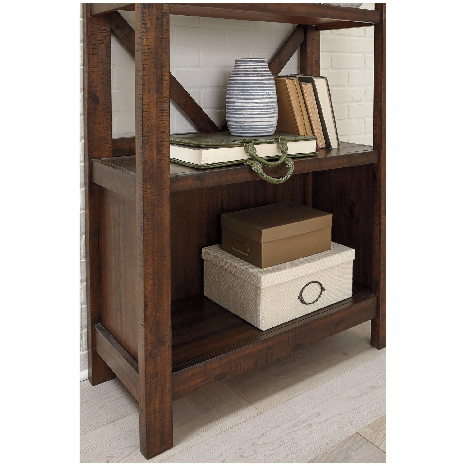 Baldridge 75&quot; Bookcase Ash-H675-17