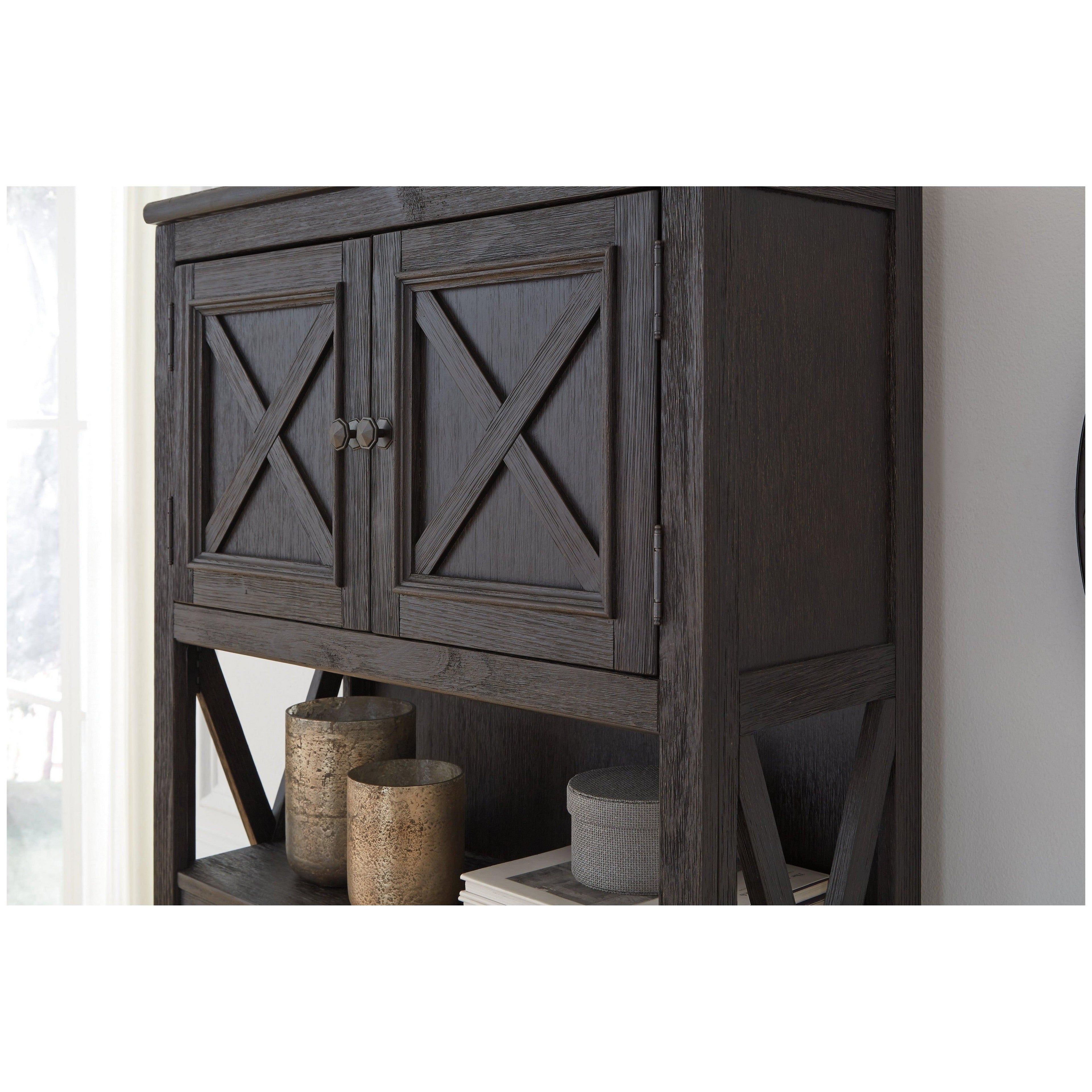Tyler Creek 74&quot; Bookcase Ash-H736-17
