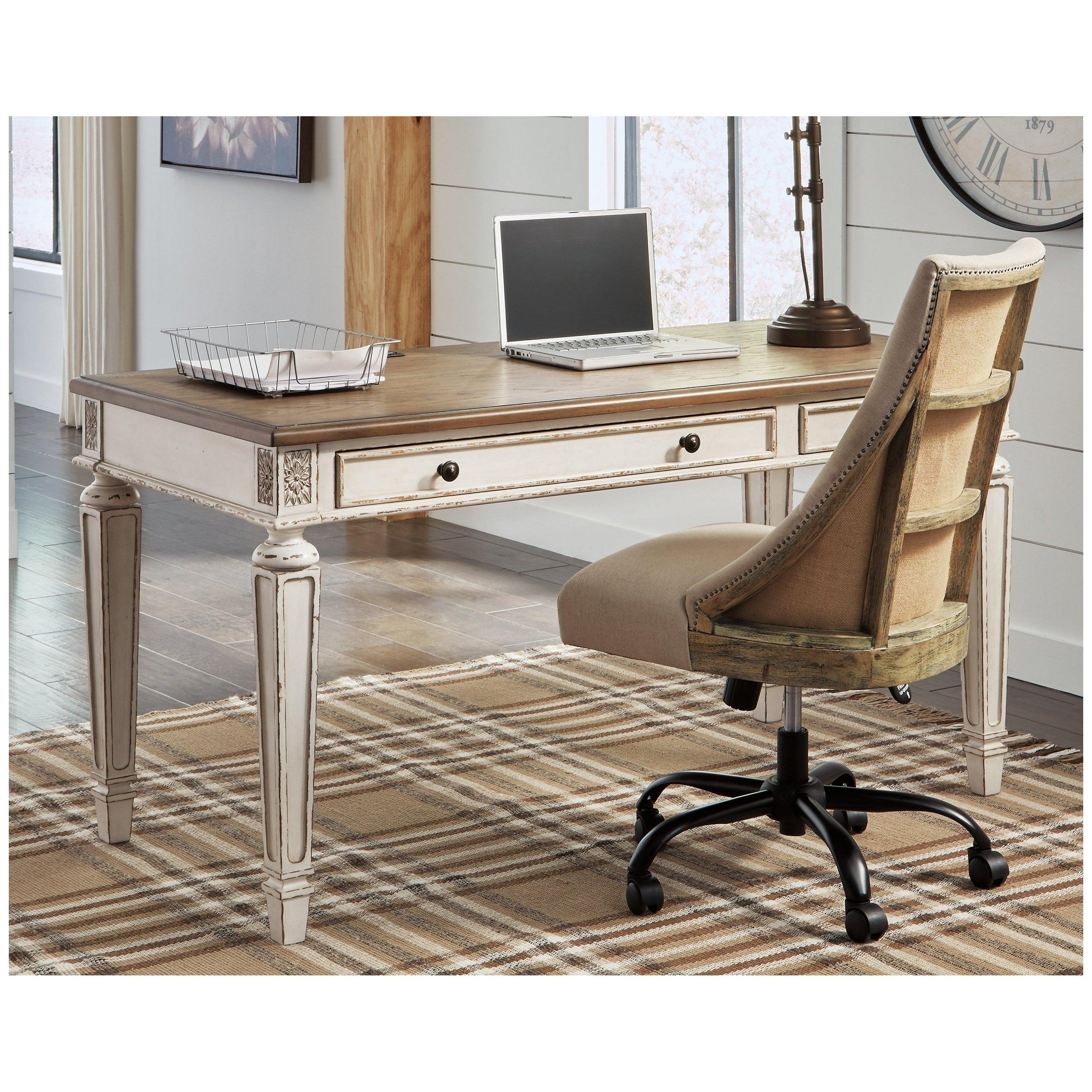 Realyn 60&quot; Home Office Desk Ash-H743-34