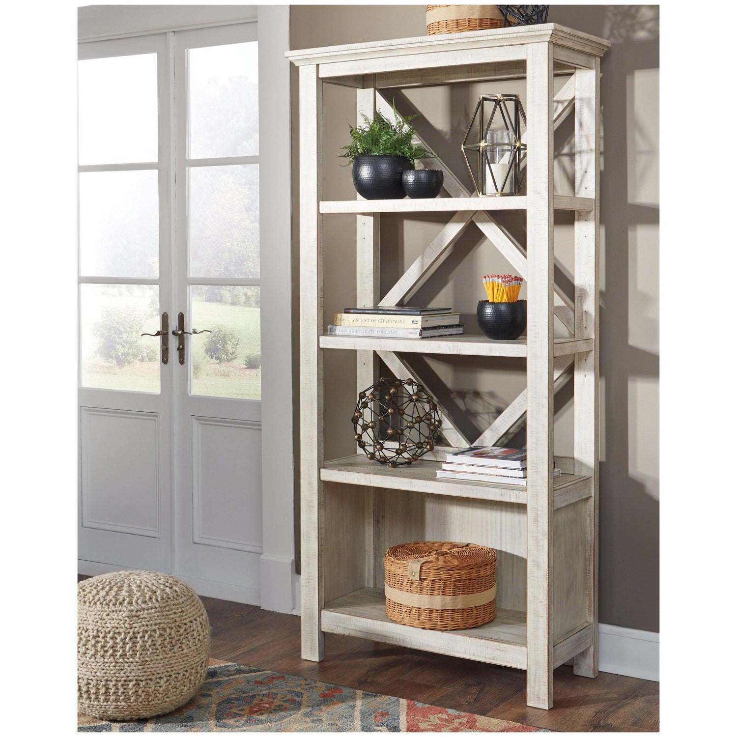 Carynhurst 75&quot; Bookcase Ash-H755-17