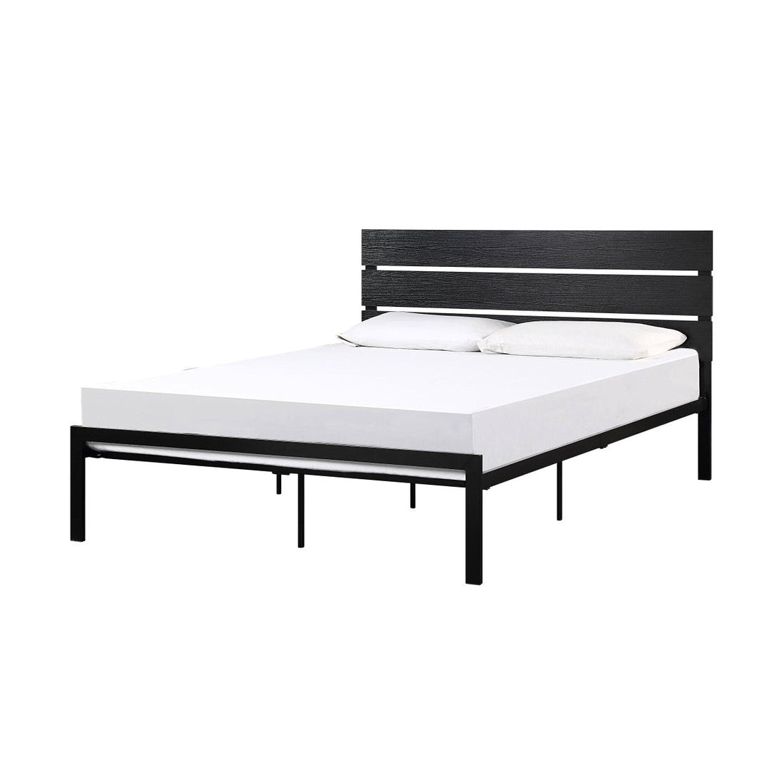 BLACK METAL BED, FULL HM1804BKF-1