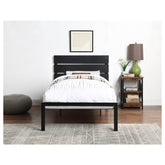 BLACK METAL BED, TWIN HM1804BKT-1