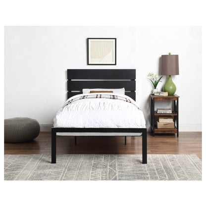 BLACK METAL BED, TWIN HM1804BKT-1