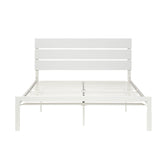 WHITE METAL BED, QUEEN HM1804WH-1