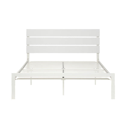 WHITE METAL BED, QUEEN HM1804WH-1