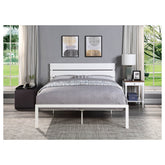 WHITE METAL BED, QUEEN HM1804WH-1