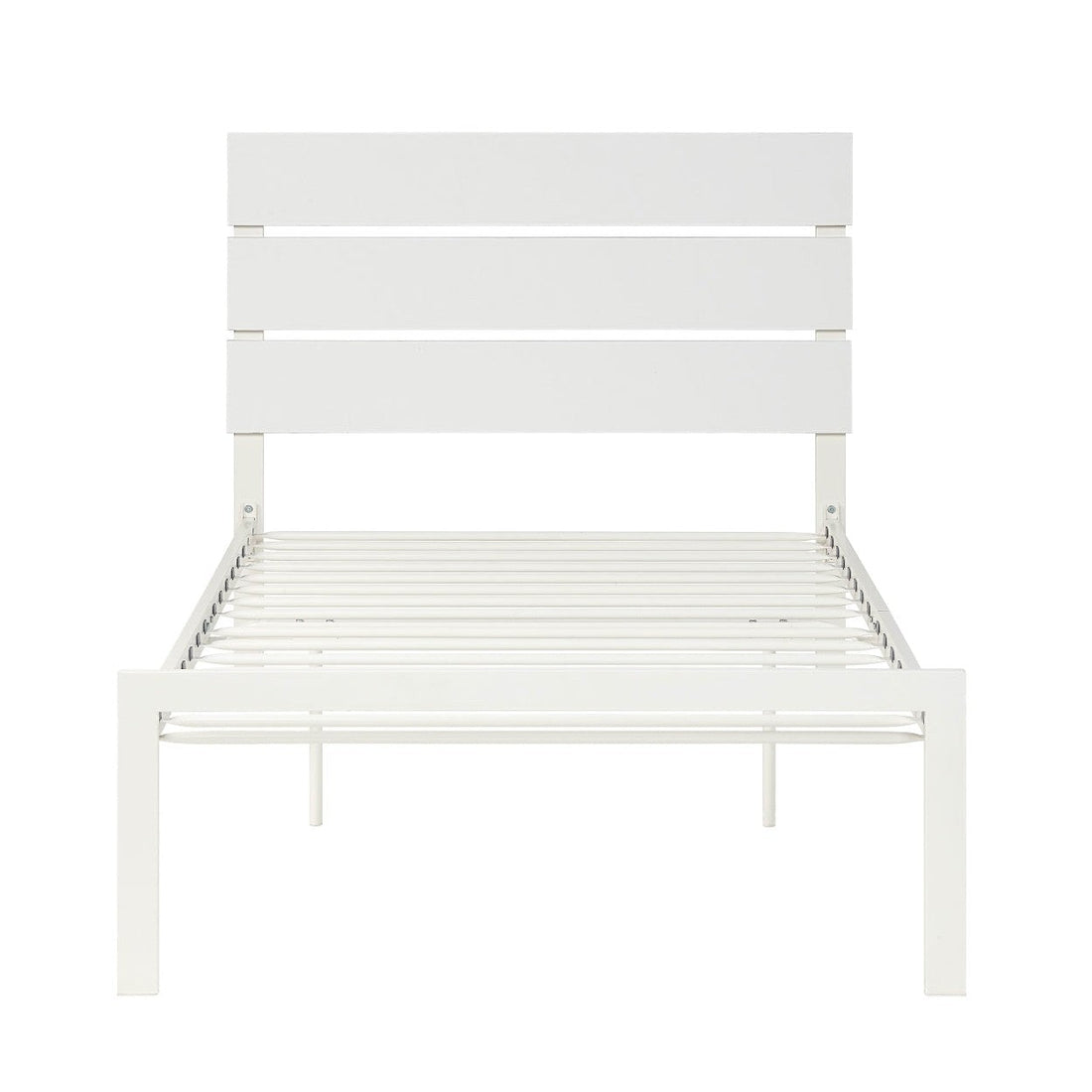 WHITE METAL BED, TWIN HM1804WHT-1