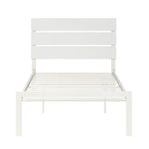 WHITE METAL BED, TWIN HM1804WHT-1