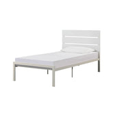 WHITE METAL BED, TWIN HM1804WHT-1