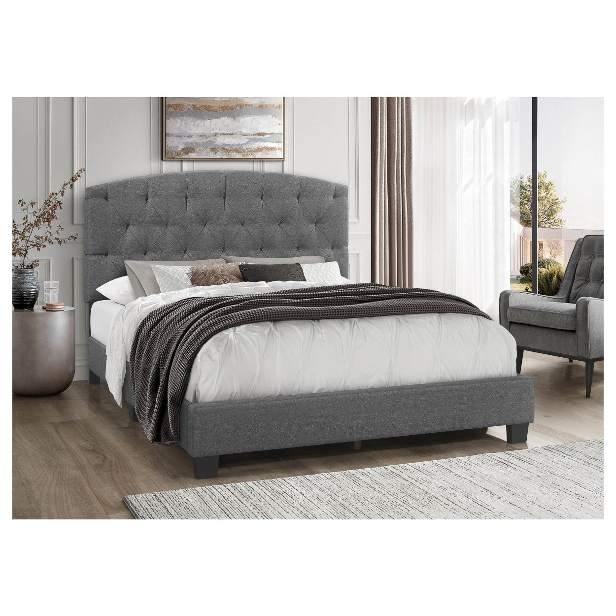 FULL PLATFORM BED IN A BOX, GRAY HM1863GYF-1