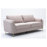 SOFA, BEIGE WITH GOLD METAL LEGS HM5208BE-3