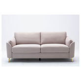 SOFA, BEIGE WITH GOLD METAL LEGS HM5208BE-3