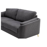 SOFA, DARK GREY WITH GOLD METAL LEGS HM5208DG-3