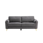 SOFA, DARK GREY WITH GOLD METAL LEGS HM5208DG-3