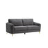 SOFA, DARK GREY WITH GOLD METAL LEGS HM5208DG-3