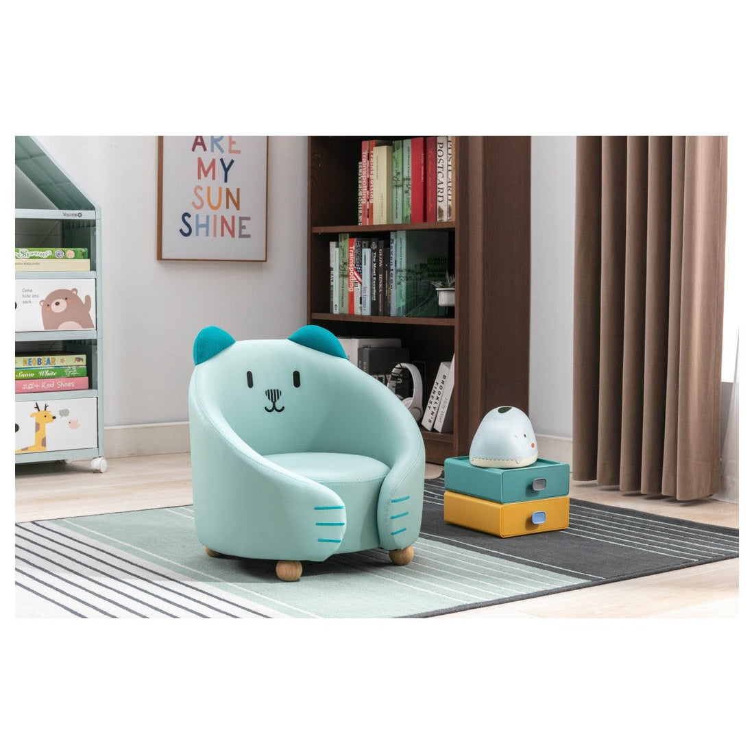 Kids Chair, Cat Blue HMK407BU-1