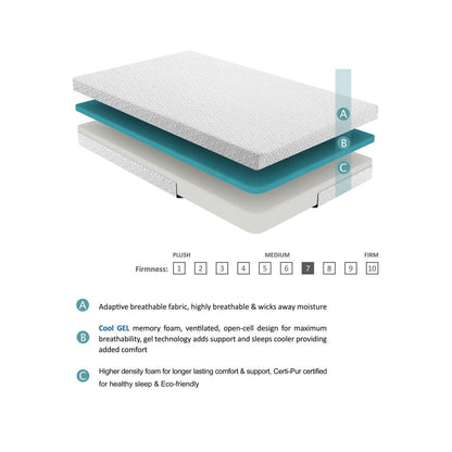 6&quot; Full Gel Mattress MT-NG06F