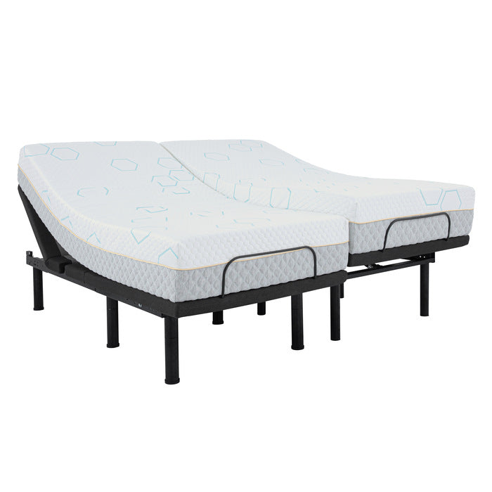 Homelegance 12&quot; Split Eastern King Copper-Infused Memory Foam Mattress (2-Piece)