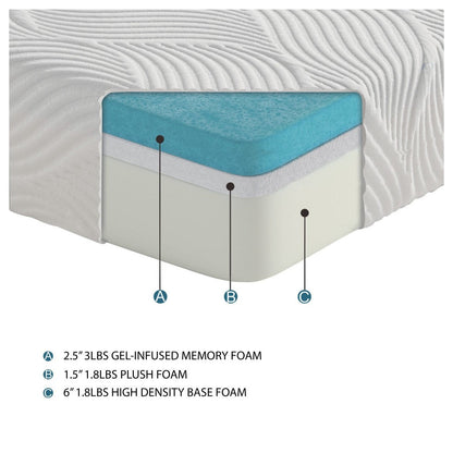 10&quot; EK MATTRESS 2.5&quot;+1.5&quot;+6&quot; MT-G10EK