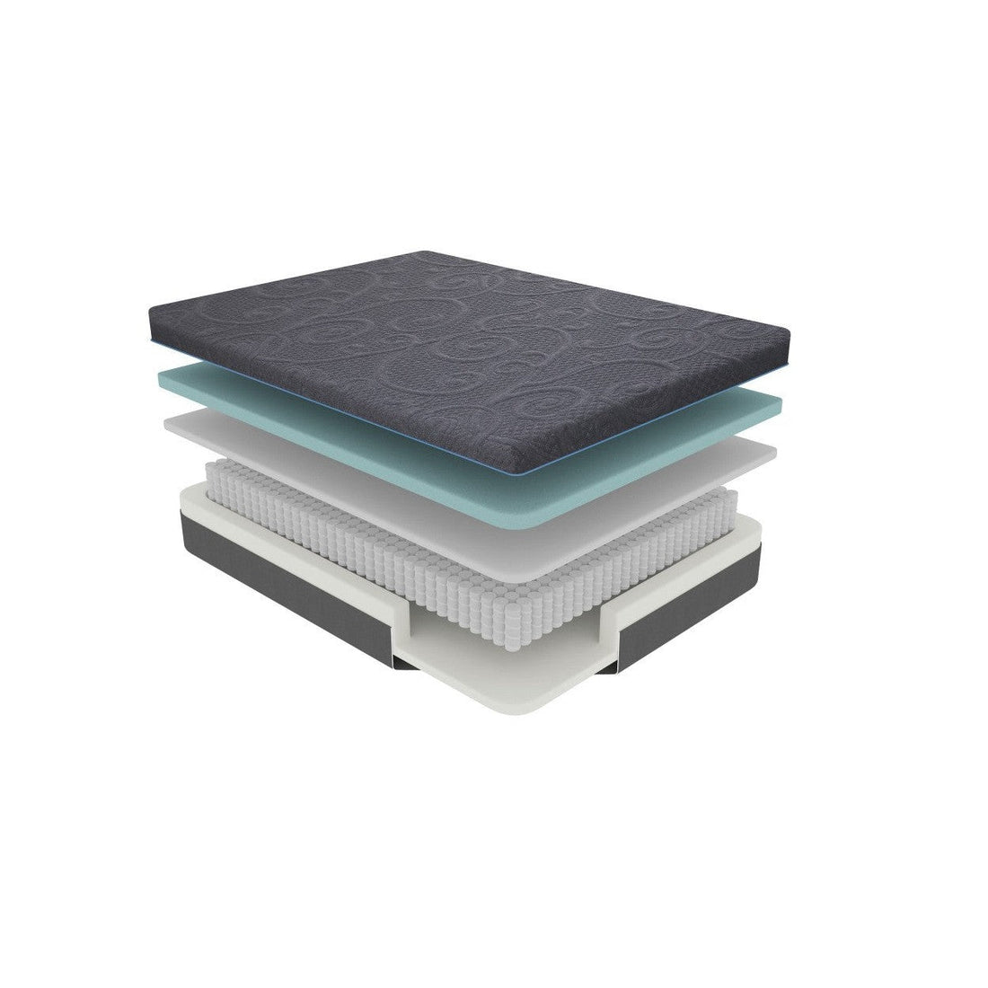 (2)11&quot; Split Eastern King Gel Hybrid Mattresses (2 X TWIN XL) MT-H11ET*2