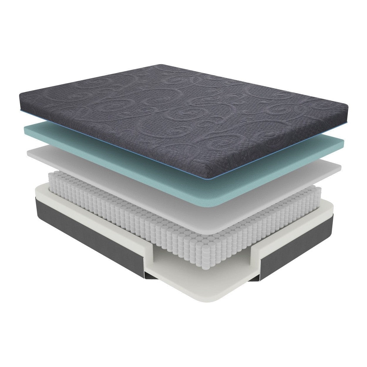 11&quot; CK TWIN (TWIN XL CK) HYBRID MATTRESS 2&quot;+0.9&quot;+6.3&quot;+1.8&quot; MT-H11CT