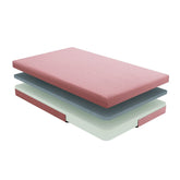 7" Pink Twin Mattress Set MT-PG07PKT