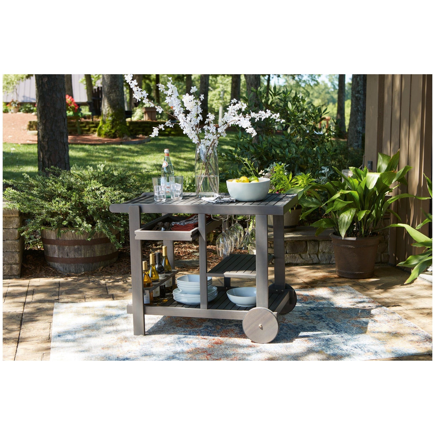 Kailani Serving Cart Ash-P030-661