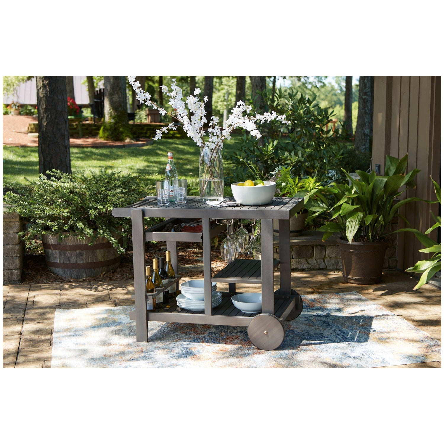 Kailani Serving Cart Ash-P030-661