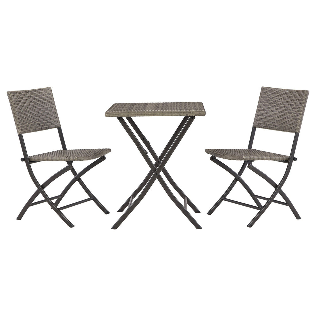 River Abbey Outdoor Table and Chairs (Set of 3) Ash-P200-050
