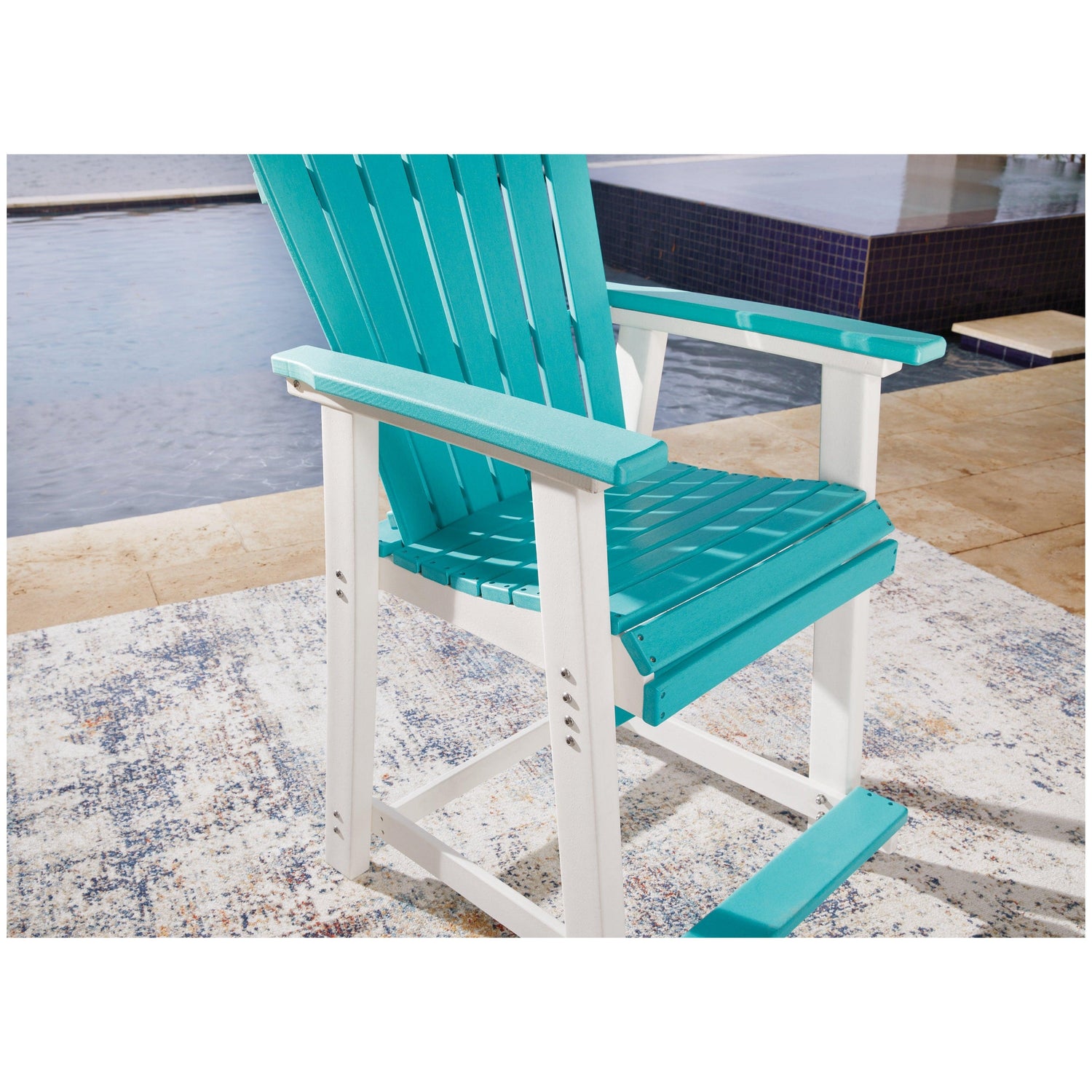 Eisely Outdoor Counter Height Bar Stool (Set of 2) Ash-P208-124