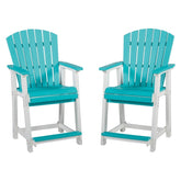 Eisely Outdoor Counter Height Bar Stool (Set of 2) Ash-P208-124