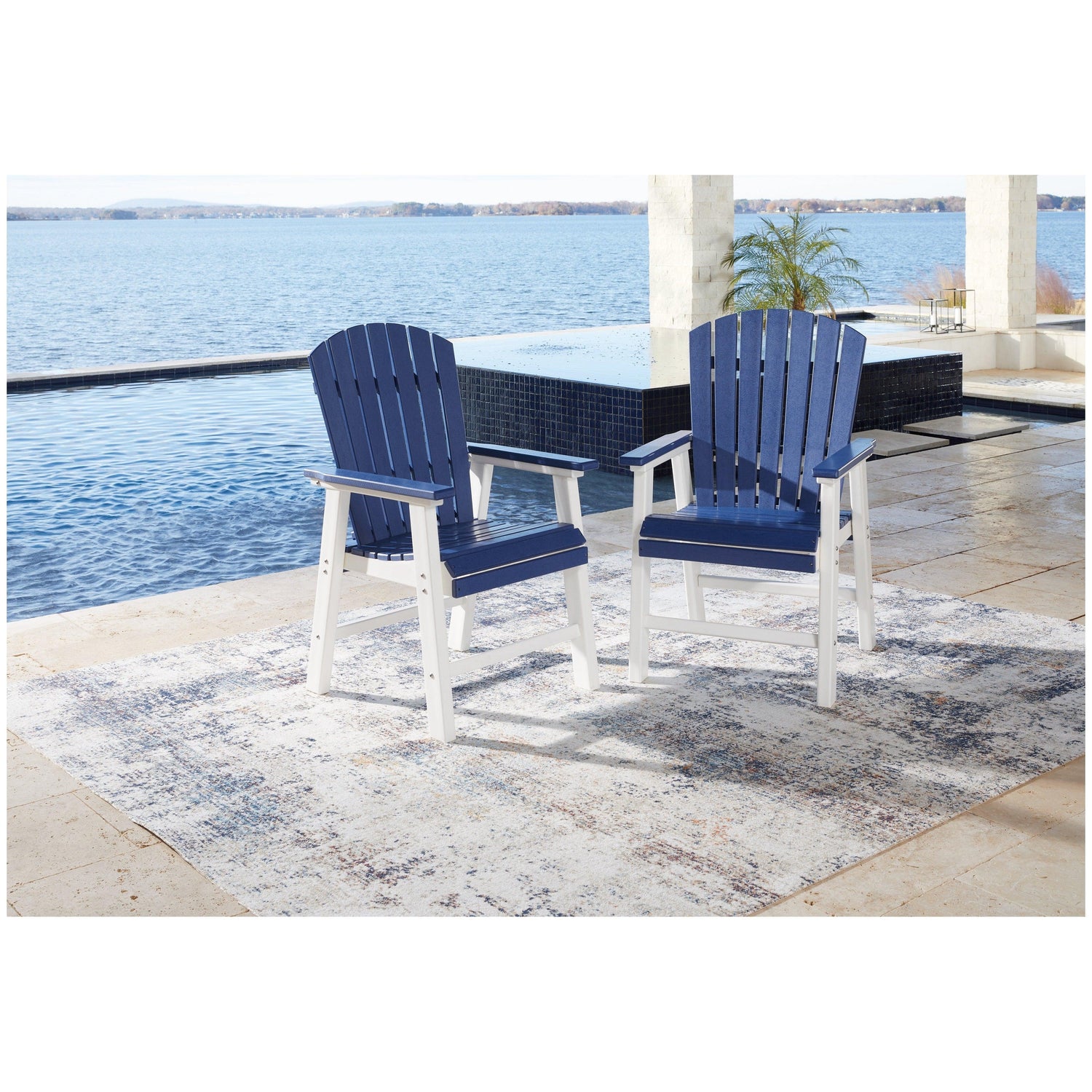 Toretto Outdoor Dining Arm Chair (Set of 2) Ash-P209-601A
