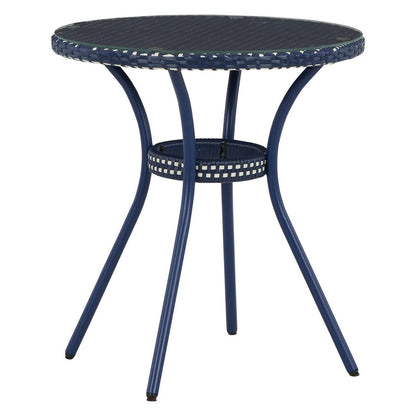 Odyssey Blue Outdoor Table and Chairs (Set of 3) Ash-P216-050