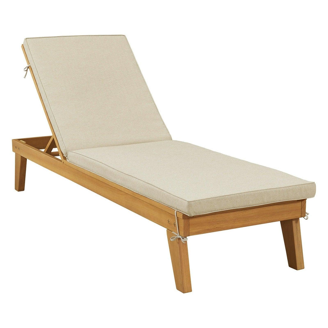 Byron Bay Chaise Lounge with Cushion Ash-P285-815