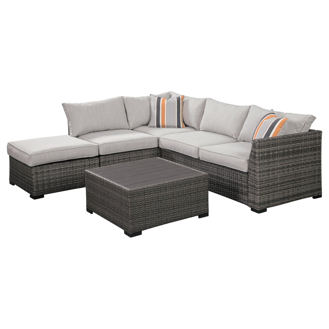 Cherry Point 4-piece Outdoor Sectional Set Ash-P301-070