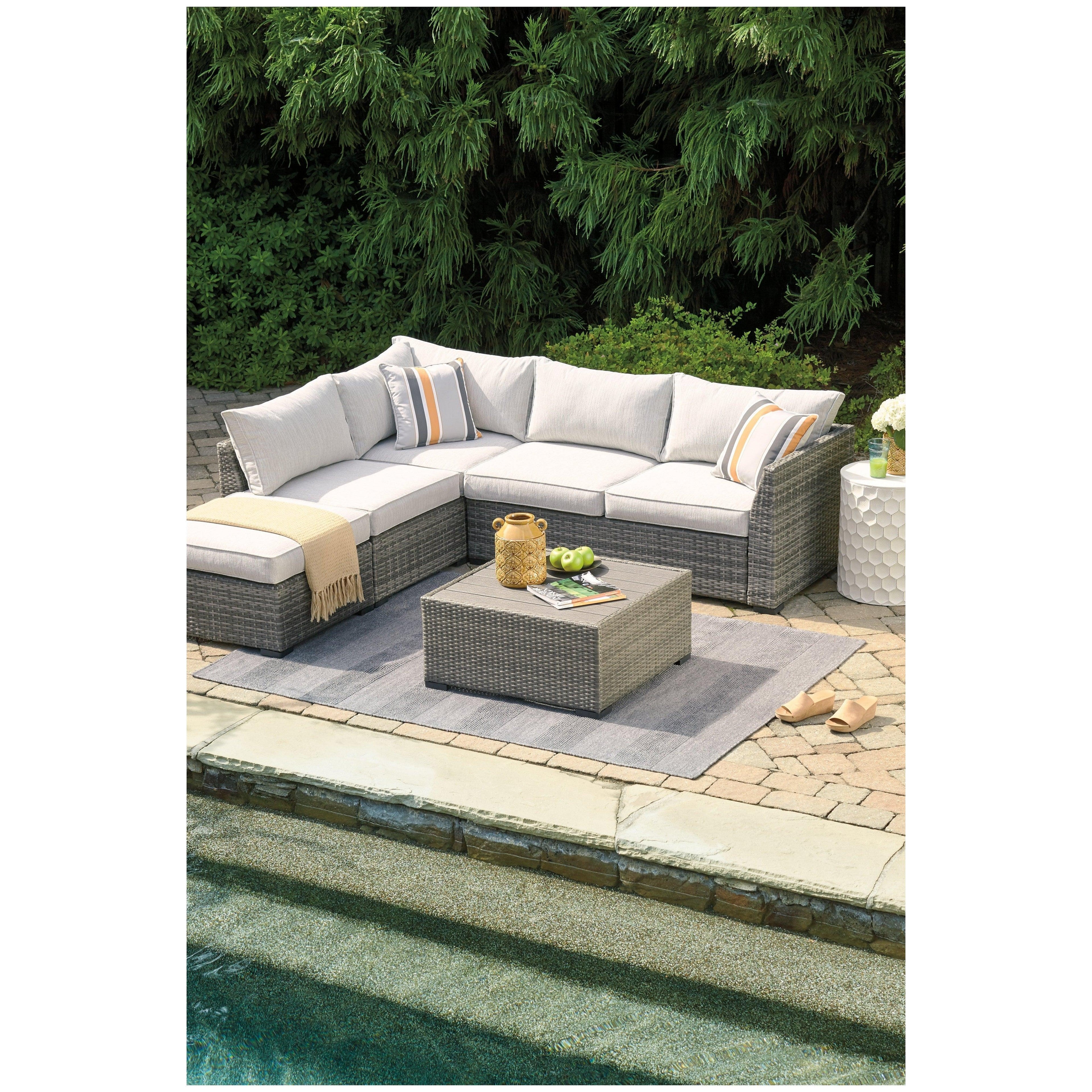 Cherry Point 4-piece Outdoor Sectional Set Ash-P301-070