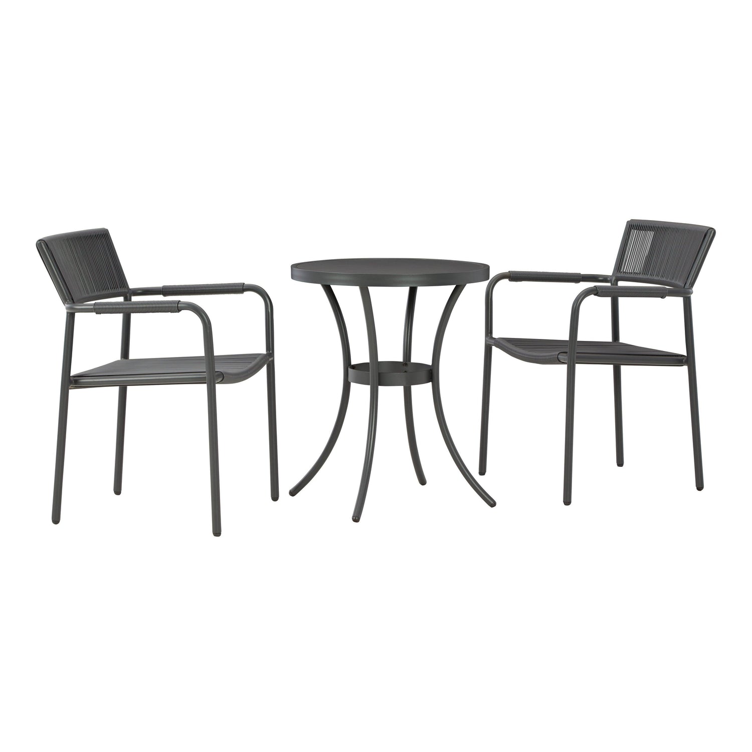 Crystal Breeze 3-Piece Table and Chair Set Ash-P304-050